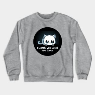 Cute Funny Cat Kitten Sarcastic Humor Quote animal Lover Artwork Crewneck Sweatshirt